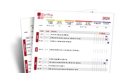 Découvrez le planning de nos formation pour 2024